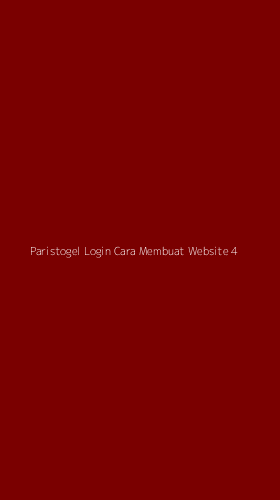 Tampilan Antarmuka Aplikasi Paristogel Login Cara Membuat Website - 4