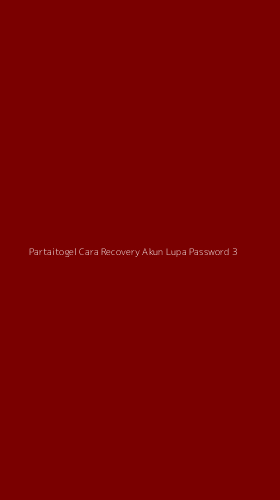 Tampilan Antarmuka Aplikasi Partaitogel Cara Recovery Akun Lupa Password - 3
