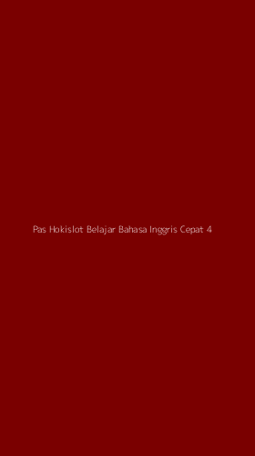 Tampilan Antarmuka Aplikasi Pas Hokislot Belajar Bahasa Inggris Cepat - 4