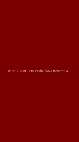 Tampilan Antarmuka Aplikasi Pasar123slot Pembersih Ram Otomatis - 4