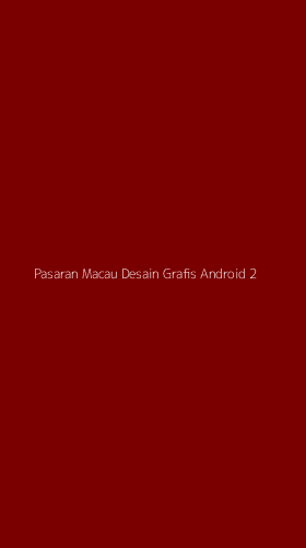 Tampilan Antarmuka Aplikasi Pasaran Macau Desain Grafis Android - 2