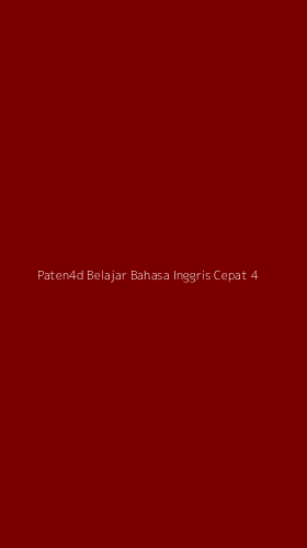 Tampilan Antarmuka Aplikasi Paten4d Belajar Bahasa Inggris Cepat - 4