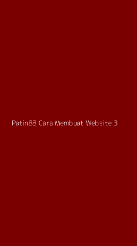 Tampilan Antarmuka Aplikasi Patin88 Cara Membuat Website - 3
