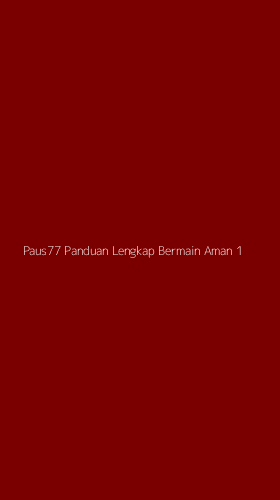 Tampilan Antarmuka Aplikasi Paus77 Panduan Lengkap Bermain Aman - 1