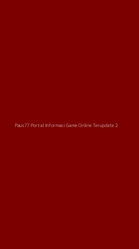 Tampilan Antarmuka Aplikasi Paus77 Portal Informasi Game Online Terupdate - 2