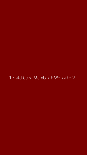 Tampilan Antarmuka Aplikasi Pbb 4d Cara Membuat Website - 2