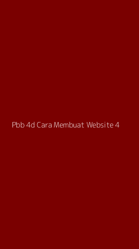 Tampilan Antarmuka Aplikasi Pbb 4d Cara Membuat Website - 4