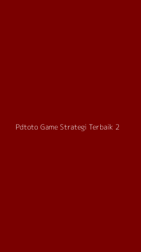 Tampilan Antarmuka Aplikasi Pdtoto Game Strategi Terbaik - 2
