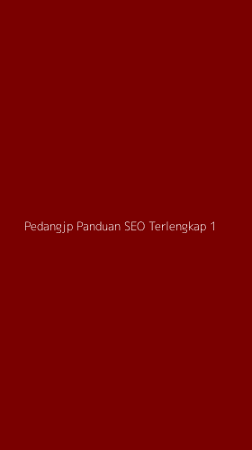 Tampilan Antarmuka Aplikasi Pedangjp Panduan Seo Terlengkap - 1