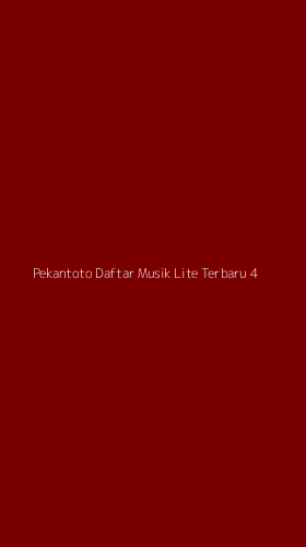 Tampilan Antarmuka Aplikasi Pekantoto Daftar Musik Lite Terbaru - 4