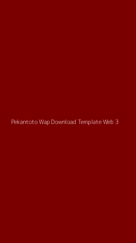 Tampilan Antarmuka Aplikasi Pekantoto Wap Download Template Web - 3
