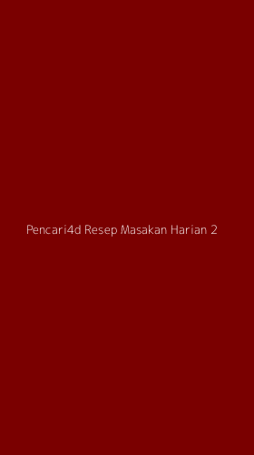 Tampilan Antarmuka Aplikasi Pencari4d Resep Masakan Harian - 2