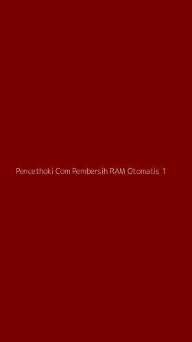 Tampilan Antarmuka Aplikasi Pencethoki Com Pembersih Ram Otomatis - 1