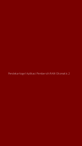 Tampilan Antarmuka Aplikasi Pendekartogel Aplikasi Pembersih Ram Otomatis - 2