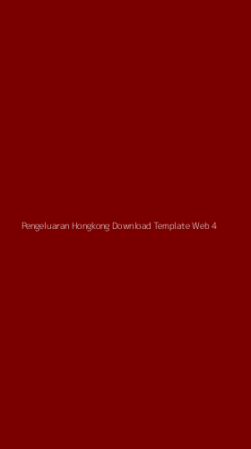 Tampilan Antarmuka Aplikasi Pengeluaran Hongkong Download Template Web - 4