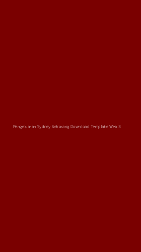 Tampilan Antarmuka Aplikasi Pengeluaran Sydney Sekarang Download Template Web - 3