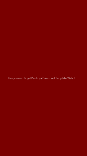 Tampilan Antarmuka Aplikasi Pengeluaran Togel Kamboja Download Template Web - 3
