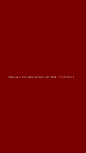 Tampilan Antarmuka Aplikasi Pengeluaran Toto Macau Kemarin Download Template Web - 2