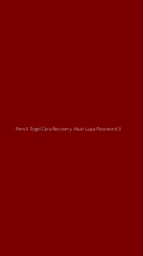 Tampilan Antarmuka Aplikasi Pensil Togel Cara Recovery Akun Lupa Password - 3