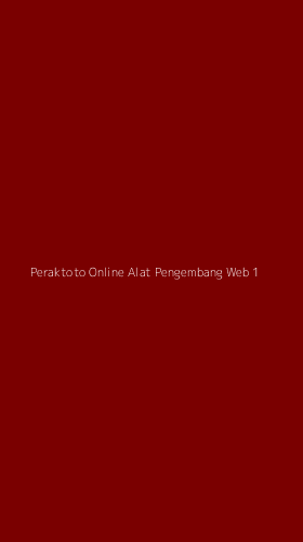 Tampilan Antarmuka Aplikasi Peraktoto Online Alat Pengembang Web - 1