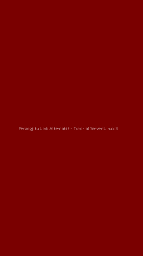 Tampilan Antarmuka Aplikasi Perangjitu Link Alternatif - Tutorial Server Linux - 3