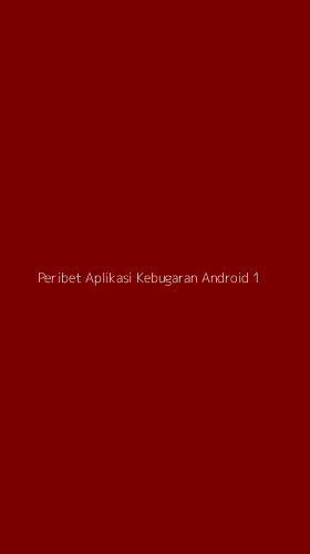 Tampilan Antarmuka Aplikasi Peribet Aplikasi Kebugaran Android - 1