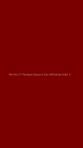 Tampilan Antarmuka Aplikasi Perintis77 Panduan Deposit Dan Withdraw Kilat - 3