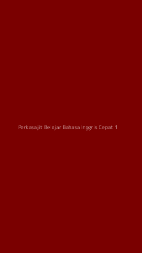 Tampilan Antarmuka Aplikasi Perkasajit Belajar Bahasa Inggris Cepat - 1