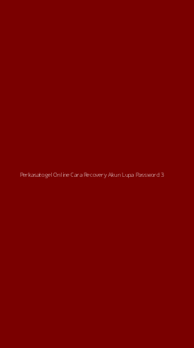 Tampilan Antarmuka Aplikasi Perkasatogel Online Cara Recovery Akun Lupa Password - 3