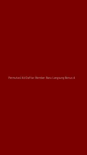 Tampilan Antarmuka Aplikasi Permutasi 4d Daftar Member Baru Langsung Bonus - 4