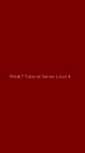 Tampilan Antarmuka Aplikasi Petak7 Tutorial Server Linux - 4