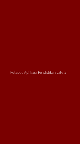 Tampilan Antarmuka Aplikasi Petatot Aplikasi Pendidikan Lite - 2