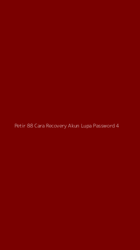 Tampilan Antarmuka Aplikasi Petir 88 Cara Recovery Akun Lupa Password - 4