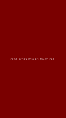 Tampilan Antarmuka Aplikasi Pick4d Prediksi Bola Jitu Malam Ini - 4