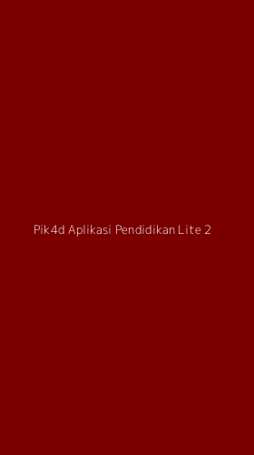 Tampilan Antarmuka Aplikasi Pik4d Aplikasi Pendidikan Lite - 2