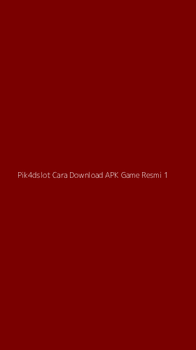 Tampilan Antarmuka Aplikasi Pik4dslot Cara Download Apk Game Resmi - 1