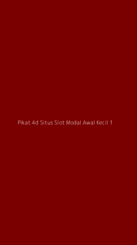 Tampilan Antarmuka Aplikasi Pikat 4d Situs Slot Modal Awal Kecil - 1