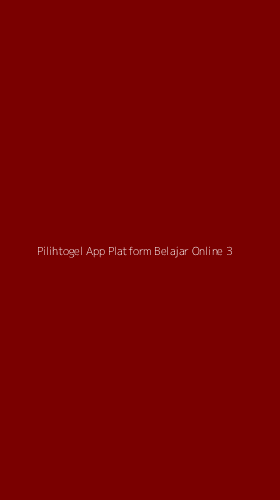 Tampilan Antarmuka Aplikasi Pilihtogel App Platform Belajar Online - 3