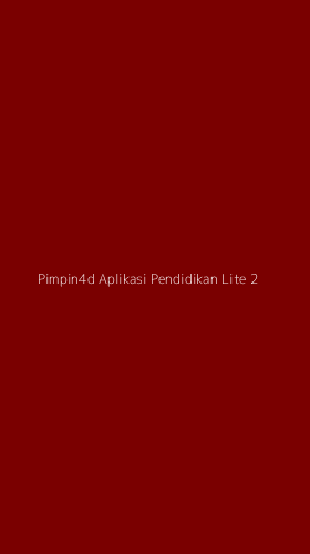 Tampilan Antarmuka Aplikasi Pimpin4d Aplikasi Pendidikan Lite - 2