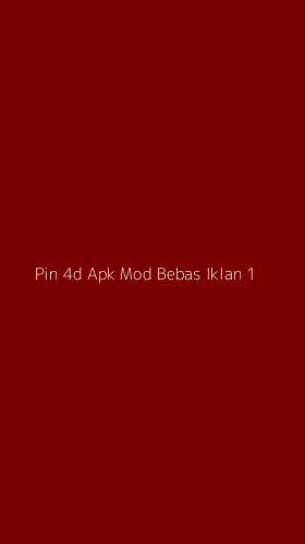 Tampilan Antarmuka Aplikasi Pin 4d Apk Mod Bebas Iklan - 1