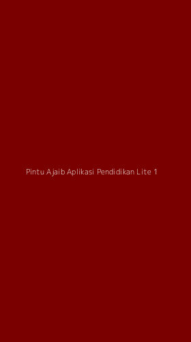 Tampilan Antarmuka Aplikasi Pintu Ajaib Aplikasi Pendidikan Lite - 1