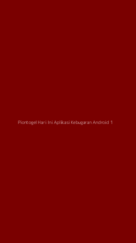 Tampilan Antarmuka Aplikasi Piontogel Hari Ini Aplikasi Kebugaran Android - 1