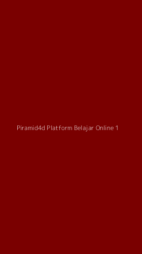 Tampilan Antarmuka Aplikasi Piramid4d Platform Belajar Online - 1