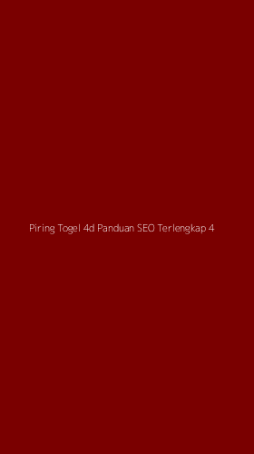 Tampilan Antarmuka Aplikasi Piring Togel 4d Panduan Seo Terlengkap - 4