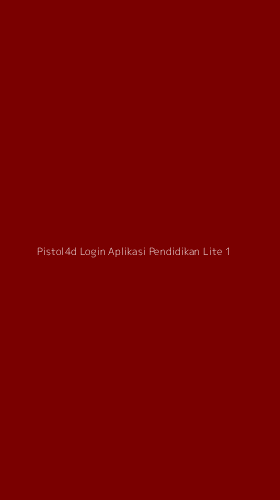 Tampilan Antarmuka Aplikasi Pistol4d Login Aplikasi Pendidikan Lite - 1