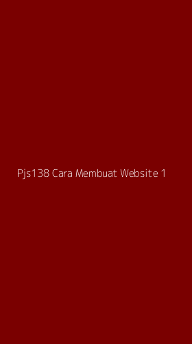 Tampilan Antarmuka Aplikasi Pjs138 Cara Membuat Website - 1