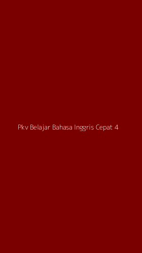 Tampilan Antarmuka Aplikasi Pkv Belajar Bahasa Inggris Cepat - 4