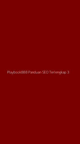 Tampilan Antarmuka Aplikasi Playbook888 Panduan Seo Terlengkap - 3