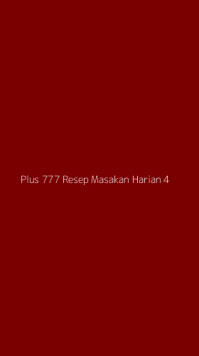 Tampilan Antarmuka Aplikasi Plus 777 Resep Masakan Harian - 4