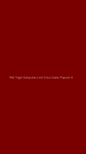 Tampilan Antarmuka Aplikasi Pob Togel Kumpulan Link Situs Game Populer - 4